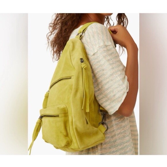 Free People Lime Green Crossbody Bag - Noted Defects - Picture 2 of 5